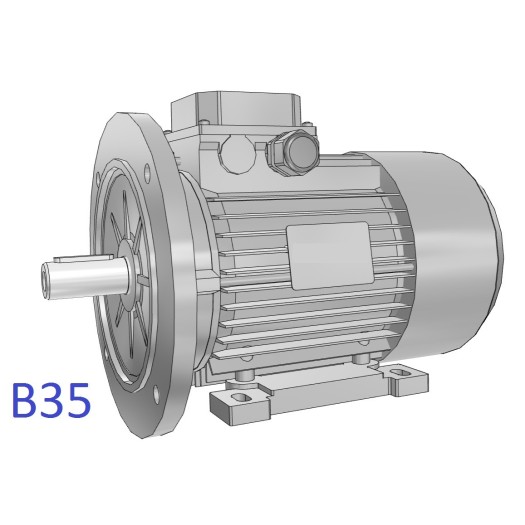 Moteur triphasé IE3 30kW 1000 tr/min Hauteur d'axe 225mm