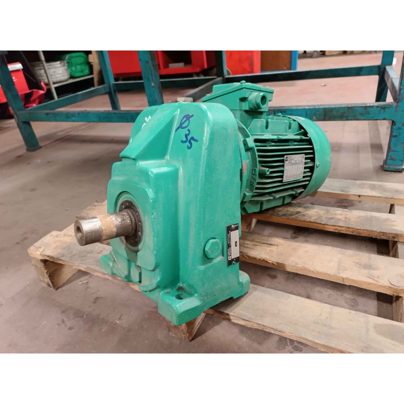 Motoréducteur occasion Leroy Somer 4 kW 1415/18 tr/min Motoréducteur occasion Leroy Somer 4 kW 1415/18 tr/min