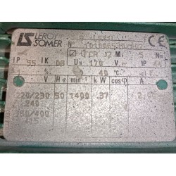 Moteur occasion Leroy Somer 0,37 kW 1400 tr/min