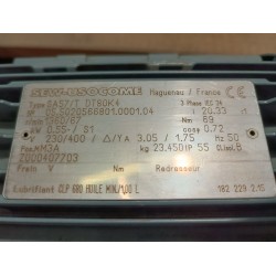 Motoréducteur occasion SEW 0,55 kW 1360/67 tr/min