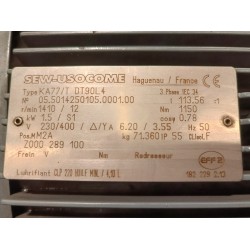 Motoréducteur occasion SEW 1,5 kw 1410/12 tr/min