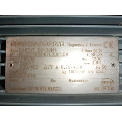 Motoréducteur occasion SEW 2,2 kW 1410/16 tr/min