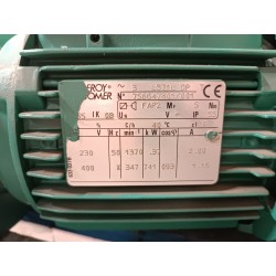 Motoréducteur occasion Leroy Somer 0,37 kW 1370/25 tr/min