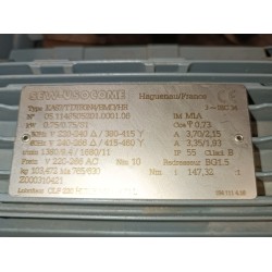 Motoréducteur occasion SEW 0,75 kW 1380/9,4 tr/min