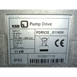 Moteur KSB SuPremE avec variateur 11 kW 3000 tr/min