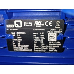 Moteur KSB SuPremE avec variateur 3 kW 3000 tr/min
