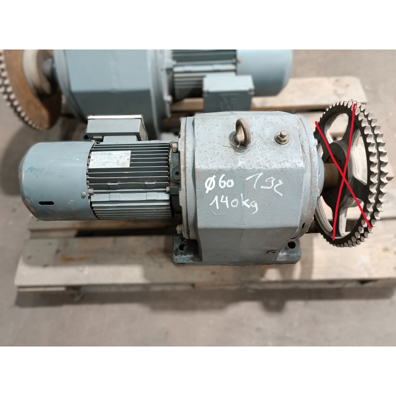 Motoréducteur occasion SEW 3 kW 1400/21 tr/min (Sans roue sur Arbre de sortie) Motoréducteur occasion SEW 3 kW 1400/21 tr/min (Sans roue sur Arbre de sortie)