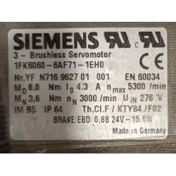 Servomoteur Siemens 1FK6060-6AF71-1EH0