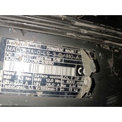 Moteur brushless Indramat 400V / 4000 TR/MIN / 28 A