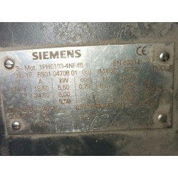Moteur Brushless Siemens 1PH6103-4NF46
