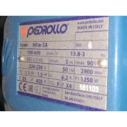 Pompe centrifuge Pedrollo HFm 5A 1,1 kW 220V Mono