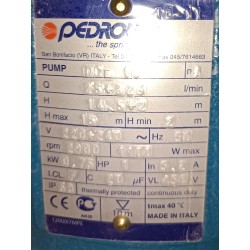 POMPE DE DRAINAGE D'EAUX TROUBLES CONSTRUCTION FONTE  TYPE DCm10