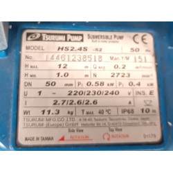 Pompe HS2-4S-52 230V 6m3/H à 8m