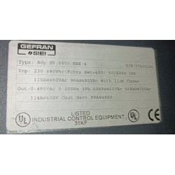 Variateur SIEI AGy-EV-5550-KBX-4 55 kW 400V